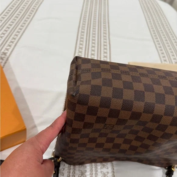 Authentic Louis Vuitton Graceful PM Damier Ebene  w/Receipt Dust bag and Box - Picture 10 of 13